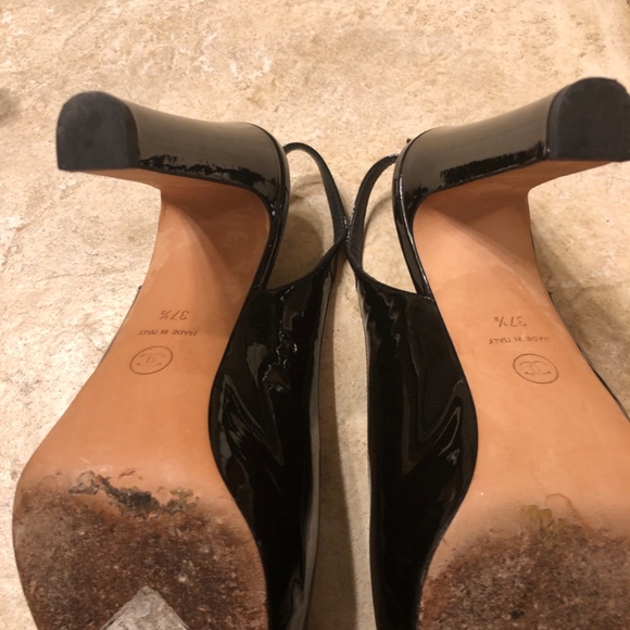 Authentic Chanel block platform heels - Picture 5 of 8